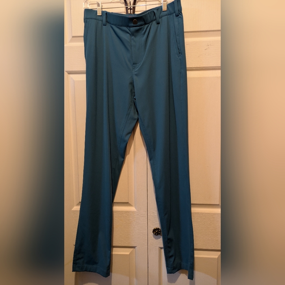 Men's Teal Dress Pants - Classic Straight Fit